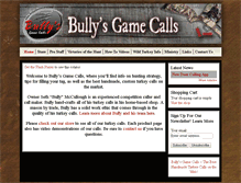 Tablet Screenshot of bullysgamecalls.com